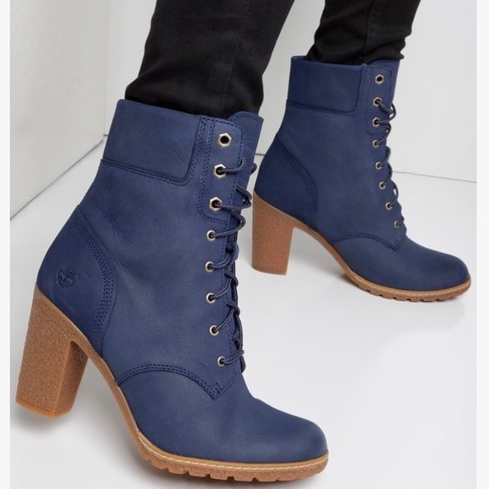 Blue Timberland Ankle Boots